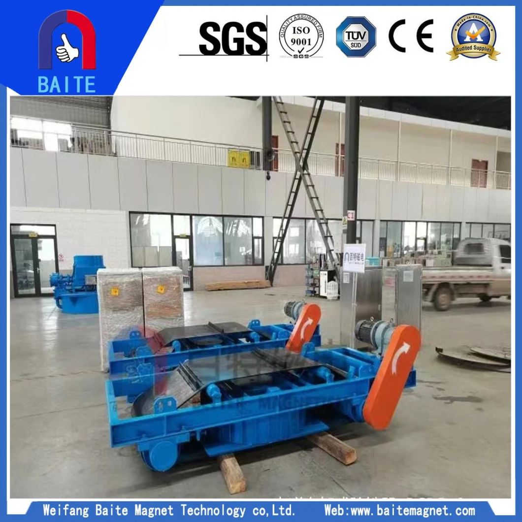 Rcdd Series Self Cleaning Over Belt Electric Magnetic Iron Separator in Coal Handling/Mining/Cement/Chemical/Power Plant