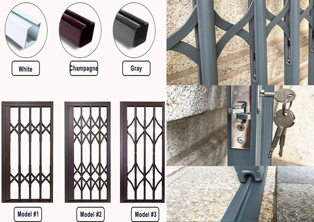 New Custom Aluminium Window Security Grill Design