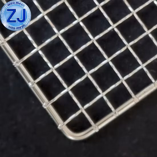 Grille de barbecue en fonte d'acier inoxydable ronde/carrée personnalisée