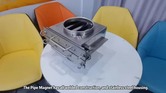 Séparateur magnétique de pipeline de type tiroir magnétique puissant